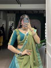 LNB1608 Pure Rayon Zari Weaving Work Lehenga With Blouse Dupatta Wholesalers In Delhi